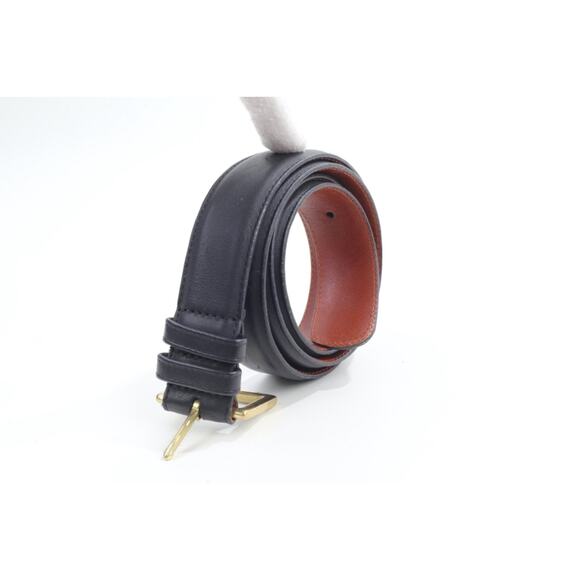 Vintage Coach Black Cowhide Leather Waist Belt Size 36 / 90 Classic Buckle main image 11